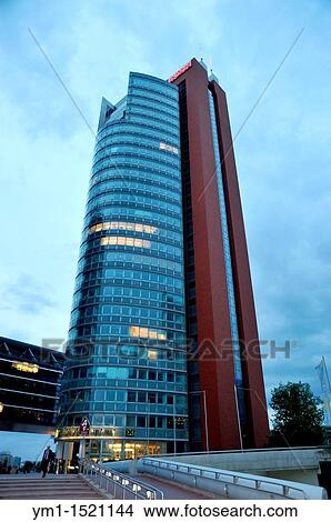 Unisys Donaucity Strasse offices building tower, Vienna, Austria View Large Photo Image Picture - Unisys Donaucity Strasse offices building tower, Vienna, Austria. Fotosearch