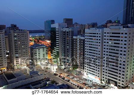 United Arab Emirates Abu Dhabi. Modern buildings downtown Abu Dhabi. View Large Photo Image Picture - United Arab Emirates Abu Dhabi. Modern buildings downtown Abu Dhabi.. Fotosearch
