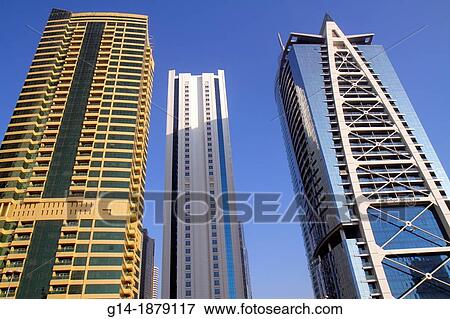 United Arab Emirates, Dubai, Jumeirah Lake Towers, Indigo Tower, Lake City Tower, Lake Terrace, Residential condominium View Large Photo Image Stock Photo - United Arab Emirates, Dubai, Jumeirah Lake Towers, Indigo Tower, Lake City Tower, Lake Terrace, Residential condominium. Fotosearch