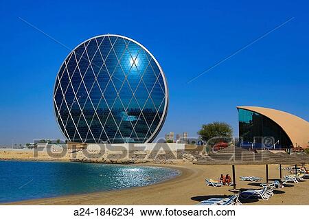 United Arab Emirates UAE, Abu Dabi City, Al Raha Beach, Aldar Headquarters Circular Bldg View Large Photo Image Picture - United Arab Emirates UAE, Abu Dabi City, Al Raha Beach, Aldar Headquarters Circular Bldg. Fotosearch