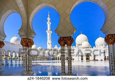 United Arab Emirates UAE, Abu Dhabi City, Sheikh Zayed Mosque View Large Photo Image Stock Photo - United Arab Emirates UAE, Abu Dhabi City, Sheikh Zayed Mosque. Fotosearch