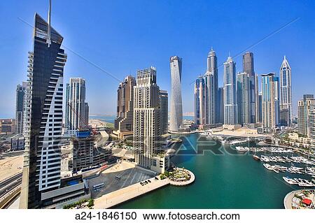 United Arab Emirates UAE, Dubai City, Dubai Marina View Large Photo Image Stock Image - United Arab Emirates UAE, Dubai City, Dubai Marina. Fotosearch