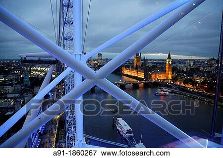 United Kingdom, city of London, the Eye, Big Wheel built in year 2000 135 m at top View Large Photo Image Stock Photo - United Kingdom, city of London, the Eye, Big Wheel built in year 2000 135 m at top. Fotosearch