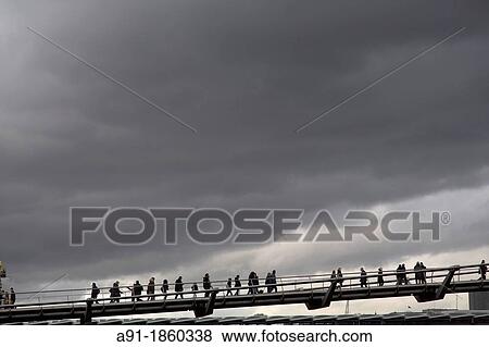 United Kingdom, city of London, The City, Millenium Bridge architect Foster View Large Photo Image Stock Photo - United Kingdom, city of London, The City, Millenium Bridge architect Foster. Fotosearch