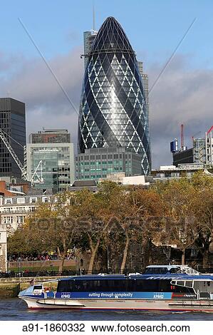 United Kingdom, city of London, view from a boat selling cruises on river Thames, the City, the tower built by Foster architect nicknamed the Guerkin View Large Photo Image Stock Image - United Kingdom, city of London, view from a boat selling cruises on river Thames, the City, the tower built by Foster architect nicknamed the Guerkin. Fotosearch