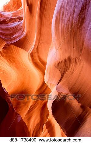 Stock Image - United States, Arizona, Page, Navajo reservation near Page, canyon X.. Fotosearch