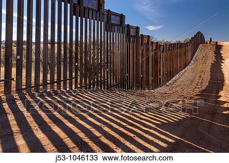 United States border fence, US/Mexico border, east of Nogales, Arizona, USA, viewed from US side View Large Photo Image Stock Image - United States border fence, US/Mexico border, east of Nogales, Arizona, USA, viewed from US side. Fotosearch