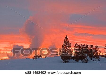 United states, Wyoming-Montana, Yellowstone National Park, landscape, geyser of the lower geyser basin or Fountain Paint Pots Geyser Basin View Large Photo Image Stock Image - United states, Wyoming-Montana, Yellowstone National Park, landscape, geyser of the lower geyser basin or Fountain Paint Pots Geyser Basin. Fotosearch
