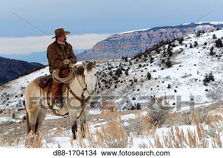 Picture - United States, Wyoming, Shell, The Hideout Guest Ranch, cow-boy, Boots. Fotosearch