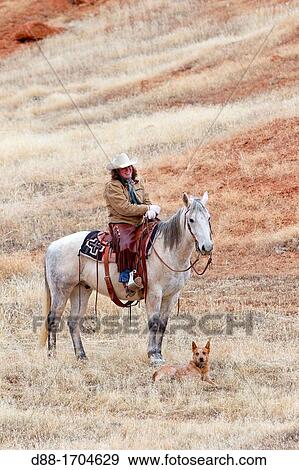 Stock Photo - United States, Wyoming, Shell, The Hideout Guest Ranch, cow-boy, Boots. Fotosearch