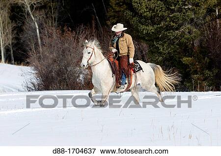 Stock Photo - United States, Wyoming, Shell, The Hideout Guest Ranch, cow-boy, Boots. Fotosearch