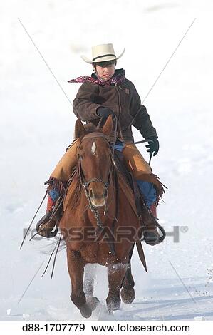 Stock Photo - United States, Wyoming, Shell, The Hideout Guest Ranch, cow-boy, Boots. Fotosearch