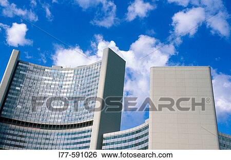 UNO City. Vienna. Austria View Large Photo Image Stock Photograph - UNO City. Vienna. Austria. Fotosearch
