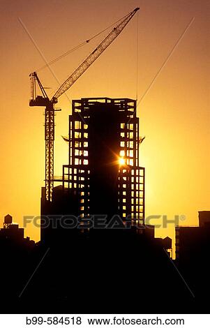 Urban commercial building construction site. View Large Photo Image Stock Photo - Urban commercial building construction site.. Fotosearch