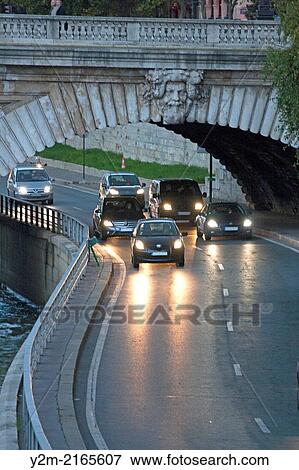 urban traffic in Paris View Large Photo Image Stock Photo - urban traffic in Paris. Fotosearch