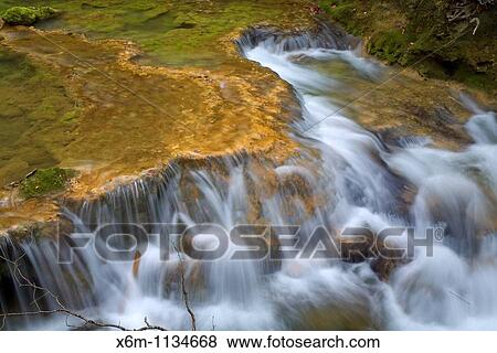 Stock Photo - Urederra river Urederra source Baquedano Urbasa Andia Natural Park, Navarre, Spain, Europe. Fotosearch