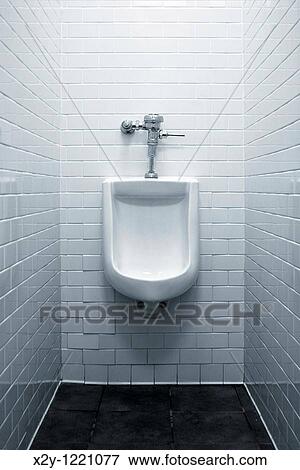 Urinal in men's restroom View Large Photo Image Stock Photo - Urinal in men's restroom. Fotosearch