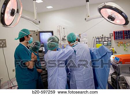Stock Photo - Urology operation room. Hospital de Zumarraga, Gipuzkoa, Euskadi, Spain. Fotosearch