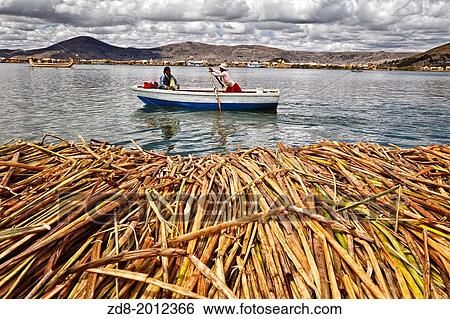 uros island in titicaca lake. peru. View Large Photo Image Stock Photograph - uros island in titicaca lake. peru.. Fotosearch