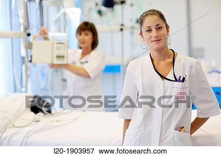 Stock Photo - URPA, PACU postanesthesia care unit, Onkologikoa Hospital, Oncology Institute, Case Center for prevention, diagnosis and treatment of cancer, Donostia, San Sebastian, Gipuzkoa, Basque Country, Spain. Fotosearch