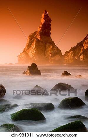 Ursa Beach, Sintra, Portugal View Large Photo Image Stock Image - Ursa Beach, Sintra, Portugal. Fotosearch