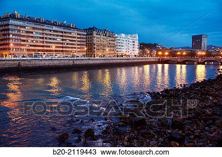 Urumea River. Donostia. San Sebastian. Gipuzkoa. Basque Country. Spain. View Large Photo Image Stock Image - Urumea River. Donostia. San Sebastian. Gipuzkoa. Basque Country. Spain.. Fotosearch