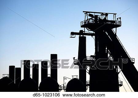 USA, Alabama, Birmingham, Sloss Furnaces National Historic Landmark, late 19th to mid 20th century blast furnace, Birmingham was once a national iron making center, morning silhouette View Large Photo Image Stock Photograph - USA, Alabama, Birmingham, Sloss Furnaces National Historic Landmark, late 19th to mid 20th century blast furnace, Birmingham was once a national iron making center, morning silhouette. Fotosearch