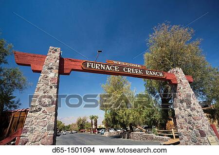 USA, California, Death Valley National Park, Furnace Creek, Furnace Creek Ranch, sign View Large Photo Image Picture - USA, California, Death Valley National Park, Furnace Creek, Furnace Creek Ranch, sign. Fotosearch