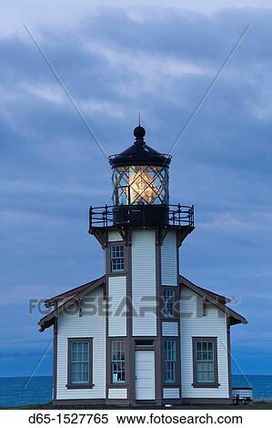 USA, California, Northern California, North Coast, Mendocino-area, Pine Grove, Point Cabrillo Lighthouse, dawn View Large Photo Image Stock Photography - USA, California, Northern California, North Coast, Mendocino-area, Pine Grove, Point Cabrillo Lighthouse, dawn. Fotosearch