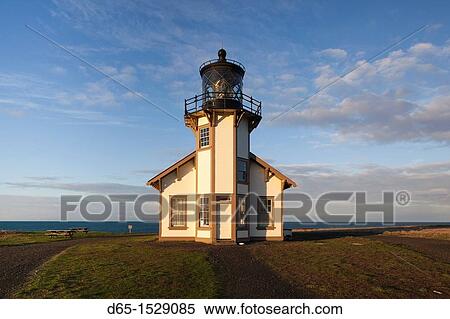 USA, California, Northern California, North Coast, Mendocino-area, Pine Grove, Point Cabrillo Lighthouse, dawn View Large Photo Image Stock Photography - USA, California, Northern California, North Coast, Mendocino-area, Pine Grove, Point Cabrillo Lighthouse, dawn. Fotosearch