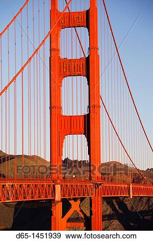 USA, California, San Francisco, Presidio, Golden Gate National Recreation Area, elevated view of Golden Gate Bridge from Fort Point, sunrise View Large Photo Image Stock Photo - USA, California, San Francisco, Presidio, Golden Gate National Recreation Area, elevated view of Golden Gate Bridge from Fort Point, sunrise. Fotosearch