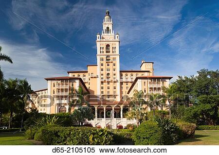 USA, Florida, Coral Gables, The Biltmore Hotel. View Large Photo Image Stock Photography - USA, Florida, Coral Gables, The Biltmore Hotel.. Fotosearch