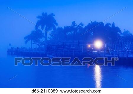 USA, Florida, Everglades National Park, Everglades City, morning fog. View Large Photo Image Stock Photo - USA, Florida, Everglades National Park, Everglades City, morning fog.. Fotosearch