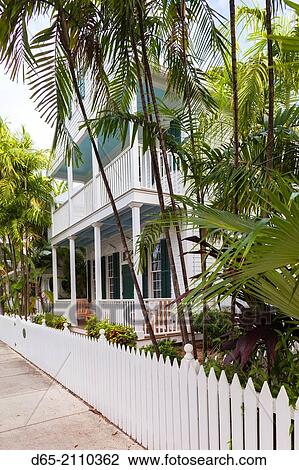 USA, Florida, Florida Keys, Key West, Truman Annex, house detail. View Large Photo Image Stock Image - USA, Florida, Florida Keys, Key West, Truman Annex, house detail.. Fotosearch