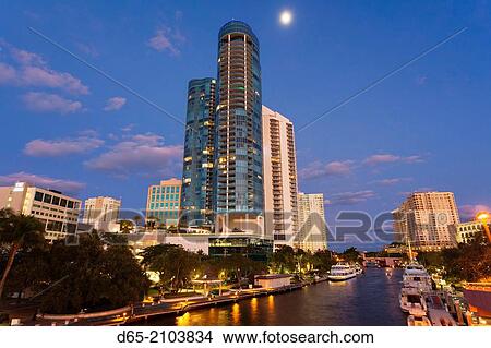 USA, Florida, Fort Lauderdale, Las Olas River House Condo Building, Las Olas Riverwalk Area, evening. View Large Photo Image Picture - USA, Florida, Fort Lauderdale, Las Olas River House Condo Building, Las Olas Riverwalk Area, evening.. Fotosearch