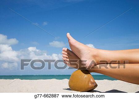 Usa. Florida. Miami. Key Biscayne. Woman on the beach of Crandon Beach. View Large Photo Image Stock Photo - Usa. Florida. Miami. Key Biscayne. Woman on the beach of Crandon Beach.. Fotosearch