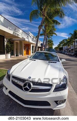 USA, Florida, Palm Beach, Worth Avenue and Mercedes car. View Large Photo Image Stock Image - USA, Florida, Palm Beach, Worth Avenue and Mercedes car.. Fotosearch