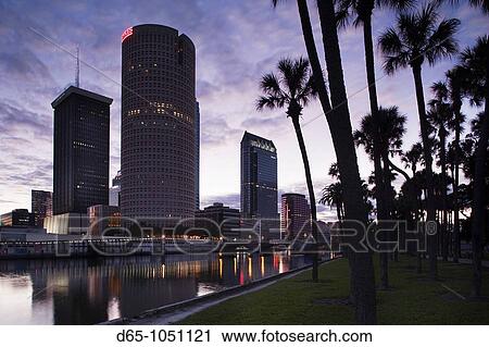 USA, Florida, Tampa, skyline from Hillsborough River, dawn View Large Photo Image Stock Image - USA, Florida, Tampa, skyline from Hillsborough River, dawn. Fotosearch
