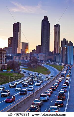 USA, Georgia, Atlanta City, Down Town Skyline View Large Photo Image Stock Image - USA, Georgia, Atlanta City, Down Town Skyline. Fotosearch