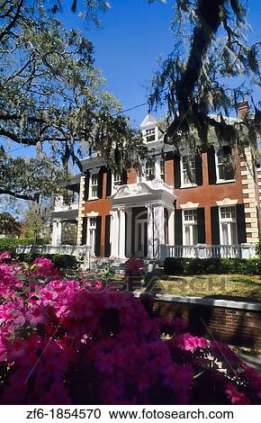 USA, Georgia, Savannah, Restored old home View Large Photo Image Stock Image - USA, Georgia, Savannah, Restored old home. Fotosearch