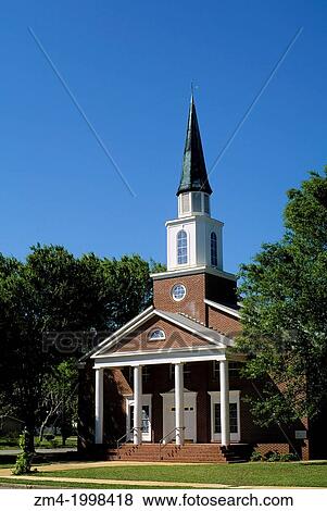 Stock Photo - USA, GEORGIA, ST. MARYS, CHURCH.. Fotosearch