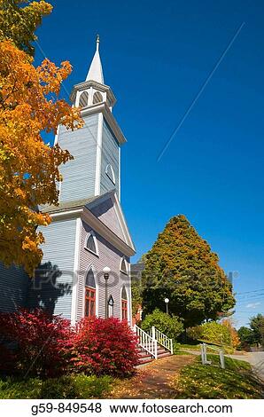 USA, Maine, Wiscasset, St Philips Episcopal Church View Large Photo Image Stock Photo - USA, Maine, Wiscasset, St Philips Episcopal Church. Fotosearch