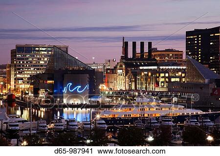USA, Maryland, Baltimore, Inner Harbor, National Aquarium and Powerplant Mall, dawn View Large Photo Image Stock Image - USA, Maryland, Baltimore, Inner Harbor, National Aquarium and Powerplant Mall, dawn. Fotosearch