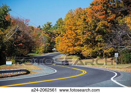 USA, Massachusetts, Berkshire District, Road. View Large Photo Image Stock Image - USA, Massachusetts, Berkshire District, Road.. Fotosearch