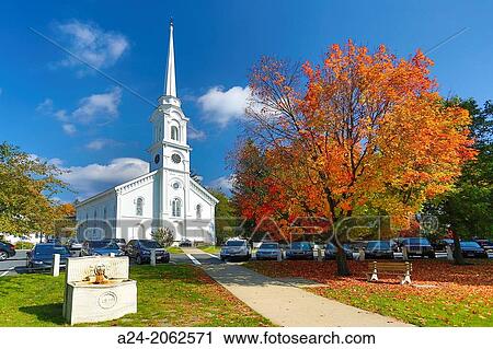 USA, Massachusetts, Berkshire District, Lee City, Church. View Large Photo Image Stock Image - USA, Massachusetts, Berkshire District, Lee City, Church.. Fotosearch