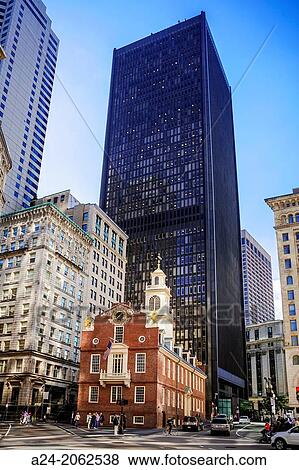 USA, Massachusetts, Boston City, Old State House. View Large Photo Image Stock Photo - USA, Massachusetts, Boston City, Old State House.. Fotosearch