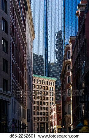 USA, Massachusetts, Boston, Financial District, office buildings. View Large Photo Image Stock Image - USA, Massachusetts, Boston, Financial District, office buildings.. Fotosearch