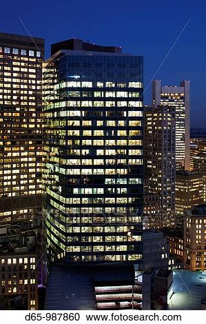 USA, Massachusetts, Boston, Financial District Buildings, high angle view, evening View Large Photo Image Stock Image - USA, Massachusetts, Boston, Financial District Buildings, high angle view, evening. Fotosearch