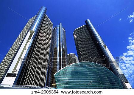USA, MICHIGAN, DETROIT, RENAISSANCE CENTER, RIVERFRONT. View Large Photo Image Picture - USA, MICHIGAN, DETROIT, RENAISSANCE CENTER, RIVERFRONT.. Fotosearch