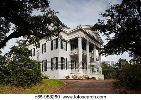Stock Image - USA, Mississippi, Natchez, Stanton Hall, Natchez Historic Home. Fotosearch